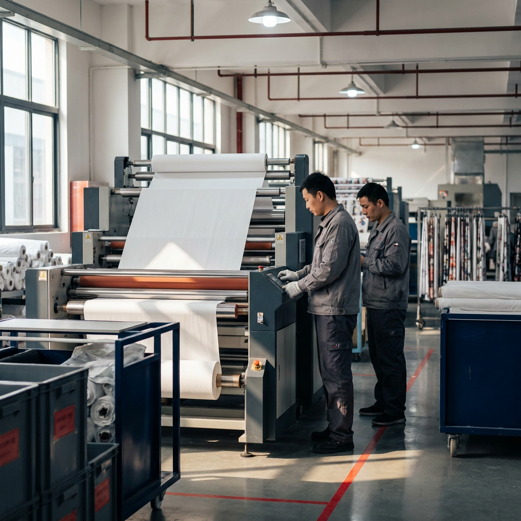 Sublimation printing process on textile