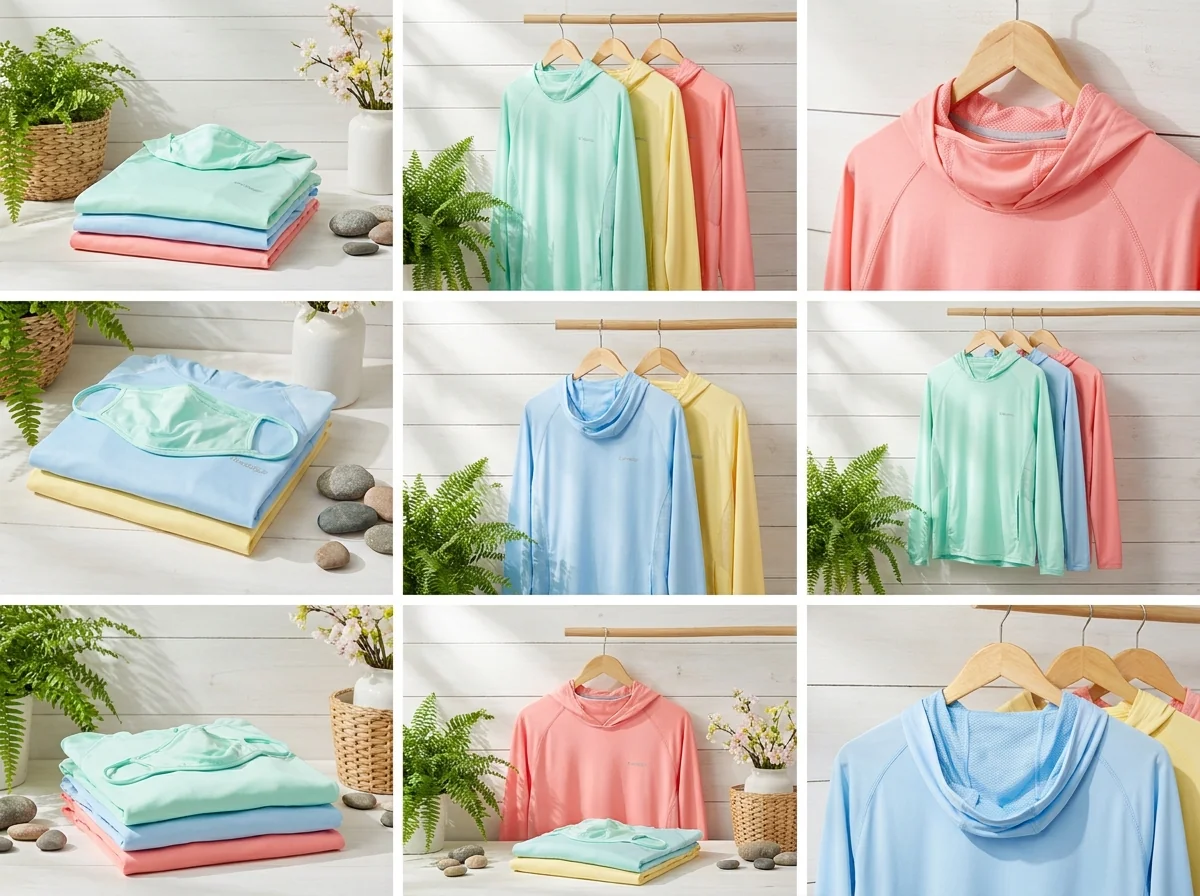 Spring outdoor apparel collection with pastel colorways