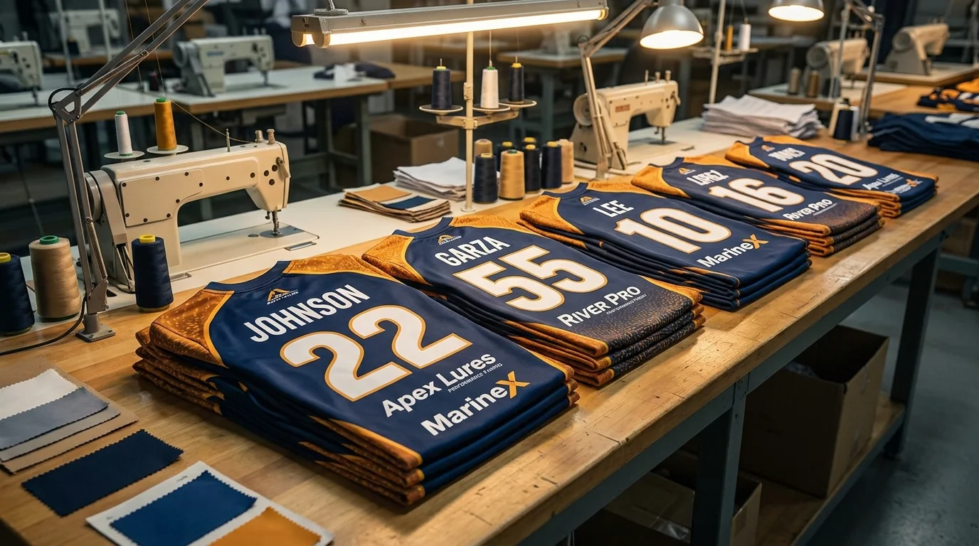 Tournament team jersey lineup, 24-piece custom run