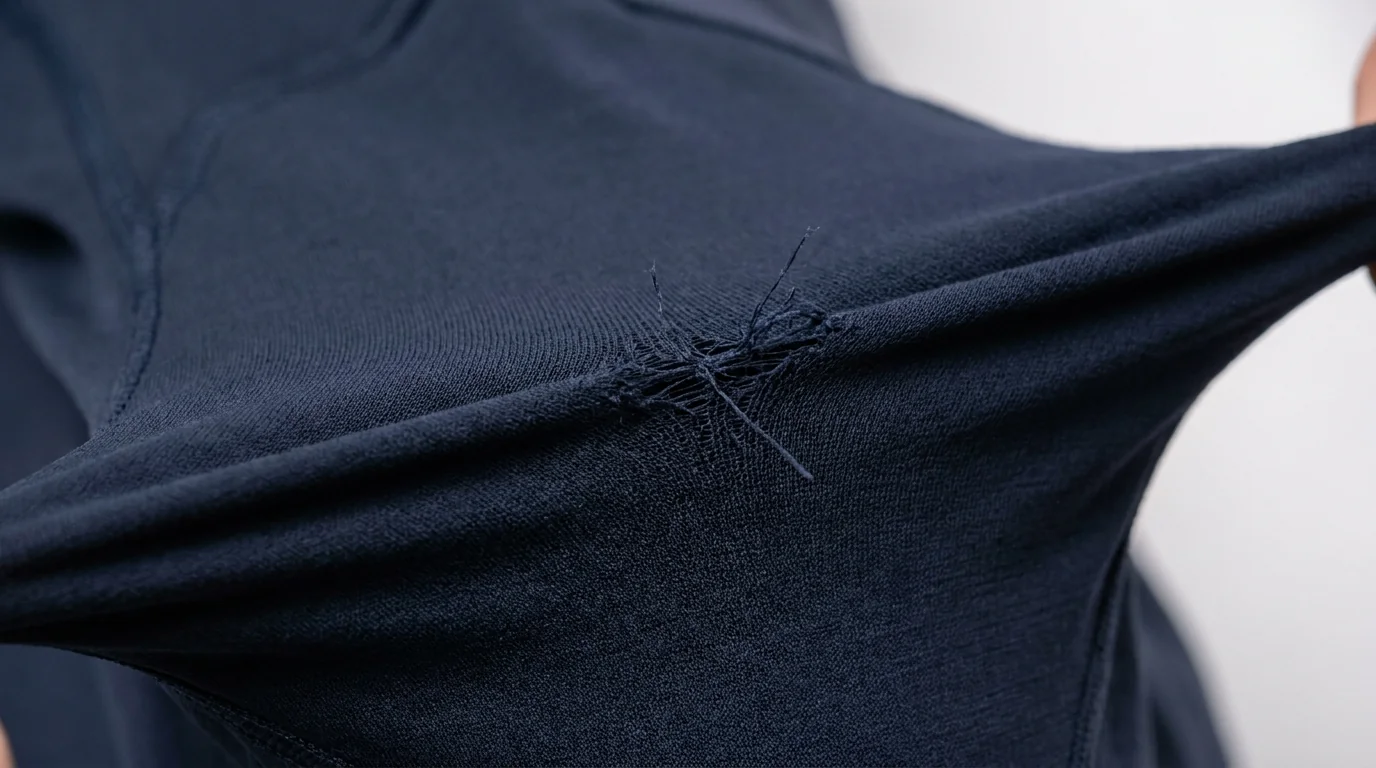 Four-way stretch panel detail on fishing pants for full range of motion