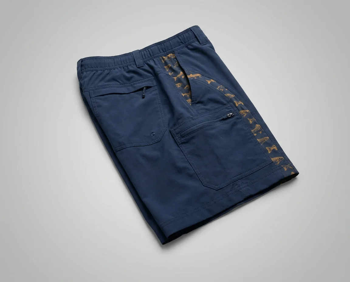 Tournament-ready performance fishing shorts for summer competition use